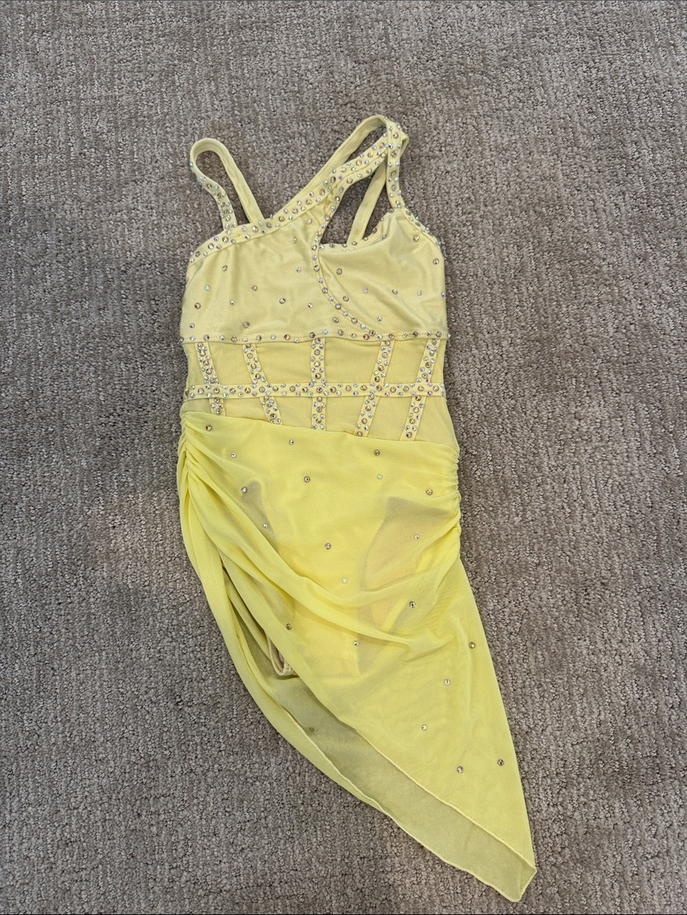 Yellow Embellished Lyrical Costume